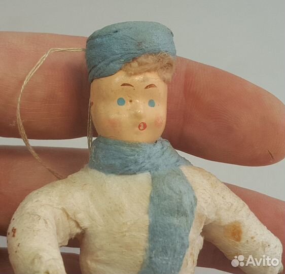 Ватная елочная игрушка СССР
