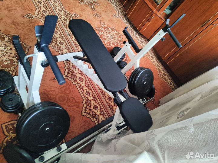 Штанга гриф блины скамья