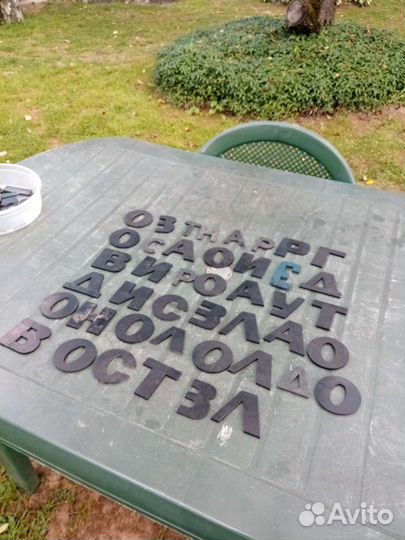 Буквы пластиковые