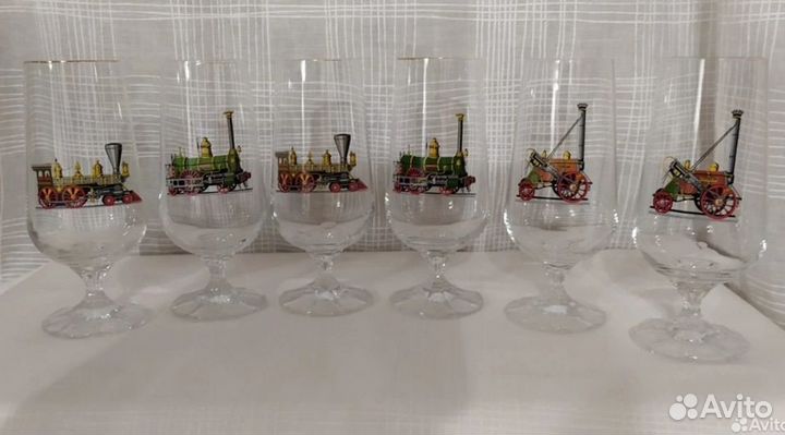 Бокалы Bohemia. СССР. Серия поезда