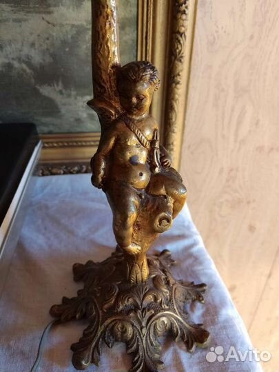 Антикварная лампа Голландия