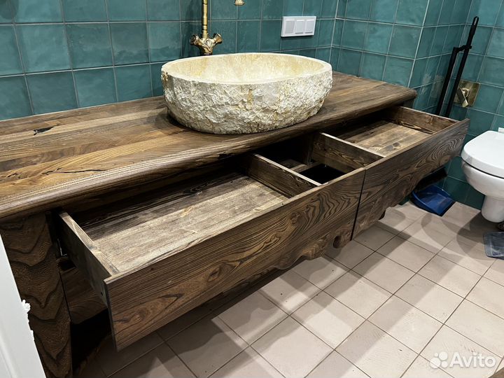 Тумба под раковину/в ванную из массива на заказ