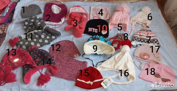 Шапки на девочку
