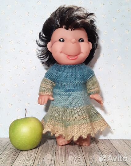 Вязаная одежда для кукол гдр Ёж Шалькау Schalkau