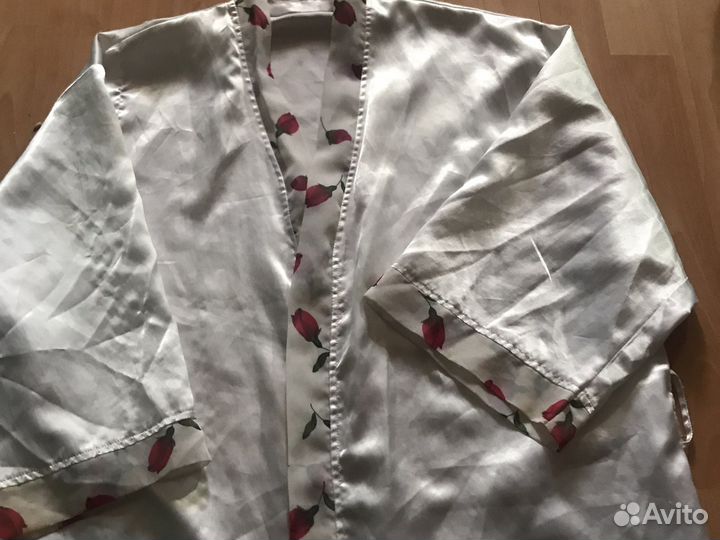 Халат женский шелковый