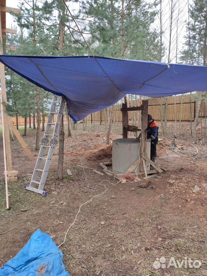 Колодец и септик под ключ Копка и чистка колодцев