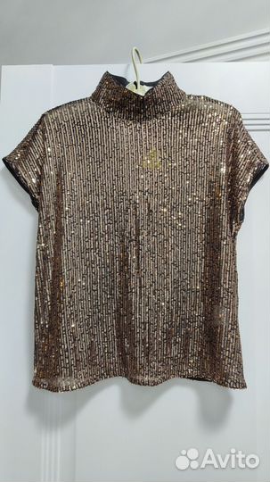 Блузка с пайетками 44