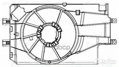 Кожух э/вентилятора охл. LADA 2190 granta (тип