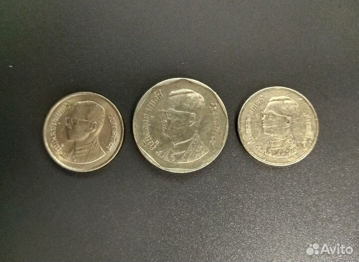 В коллекцию монеты Тайланда 3 шт