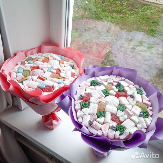 Съедобные букеты сладкий детский вкусный подарок