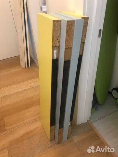 IKEA lack 14729 полки настенные желтые и голубые