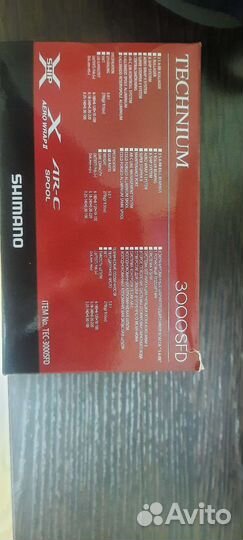 Катушка shimano technium 3000 sfd