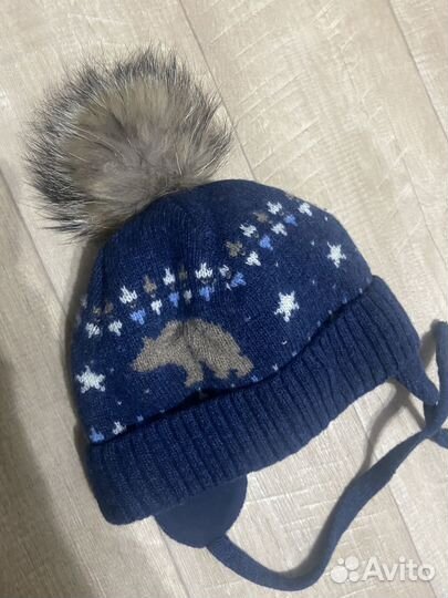 Шапка фирмы котик натуральная зимняя на мальчика