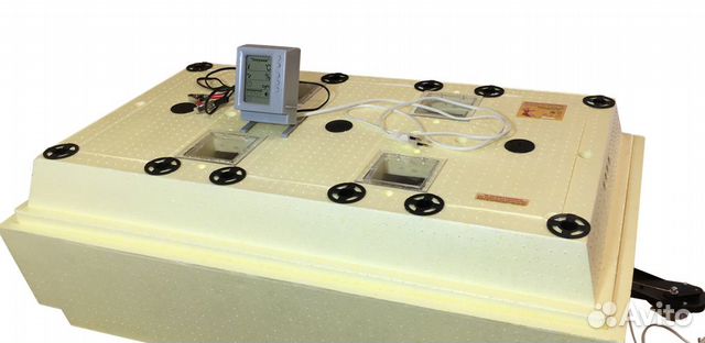 Инкубатор Золушка с ЖК 98 яиц,автоповорот, 220/12в
