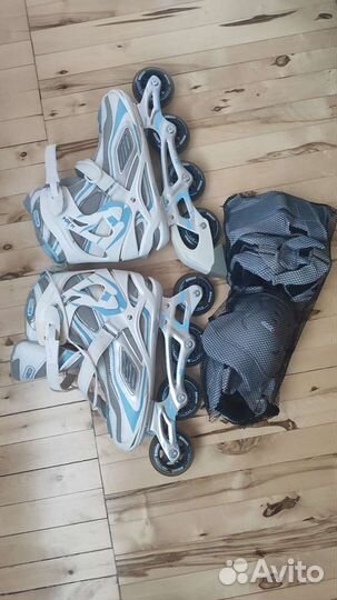 Комплект:Роликовые коньки RE:action, сумка, защита