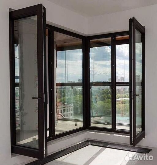 Окна алюминиевые