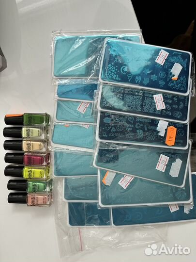 Стемпинг пластины краска