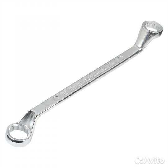 Ключ накидной с изгибом 25х28мм пласт. подвес