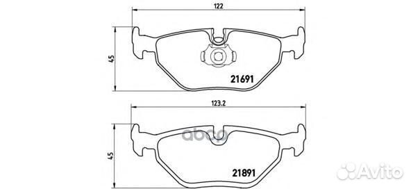 Колодки тормозные P06023 Brembo