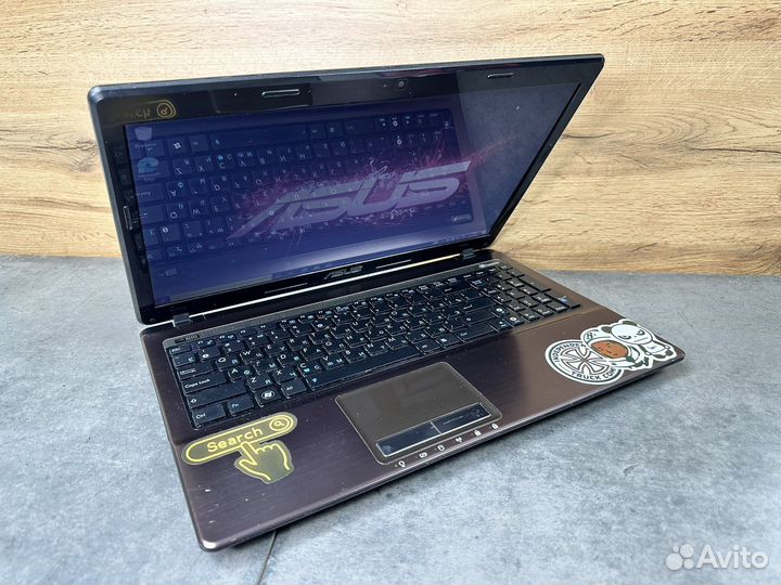 Asus K53 core i5 Nvidia GT 630M озу 8gb SSD 128gb