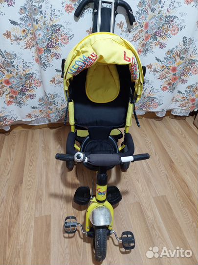 Детский 3х колесный велосипед с ручкой