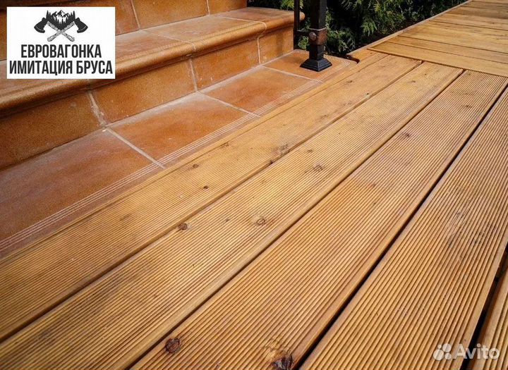 Палубная, террасная доска из лиственницы