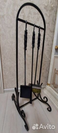 Кованый каминный набор