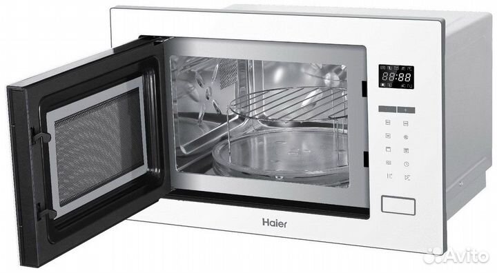 Встраиваемая печь свч новая Haier HMX-BTG259W грил