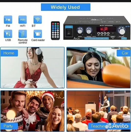 Усилитель 800 watt AK35 Bluetooth