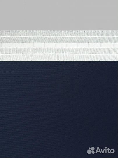 Шторы канвас (темно-синий)