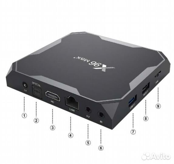 Android TV box X96 MAX Plus Android 9.0, (4-32Gb)