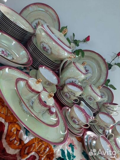 Сервиз позолоченный гдр