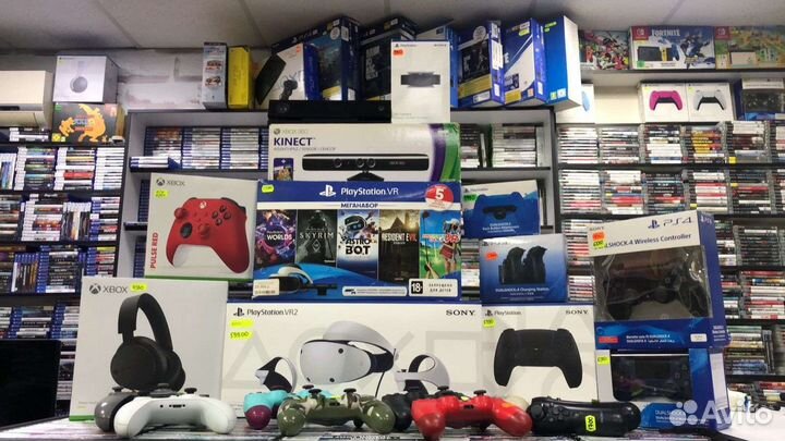 Геймпады/Камера move Ps4 Шлем/Kinect + игры 990шт