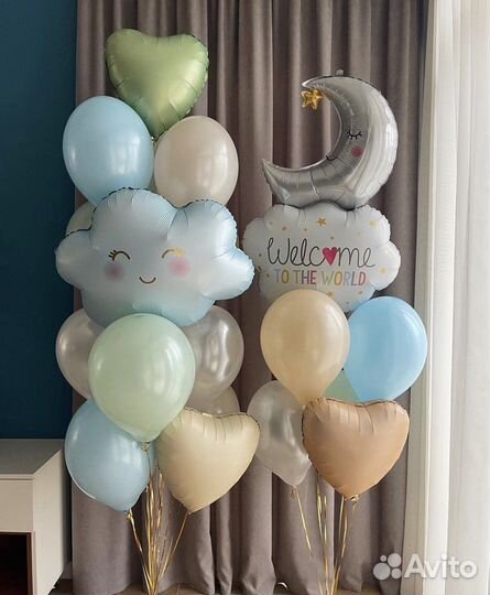 Шары на выписку мальчика из роддома