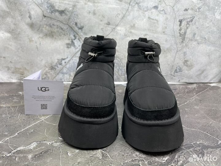 Женские Угги Ugg Obba Platform Black Дутики