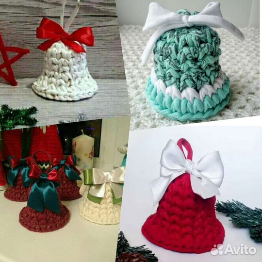 Колокольчик новогодний декор