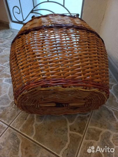 Корзина соломенная большая
