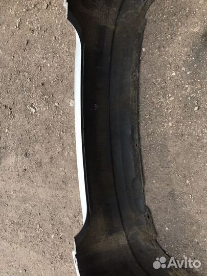 Бампер задний фольксваген поло серебро