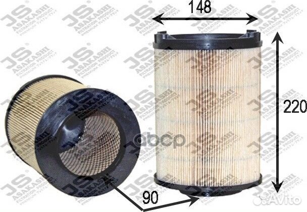 A0474 JS Asakashi Фильтр воздушный A0474 JS Asa