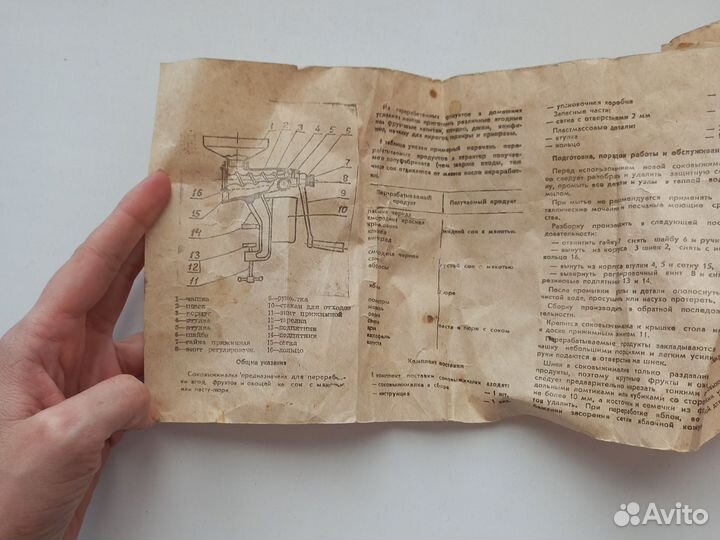 Соковыжималка ручная СССР