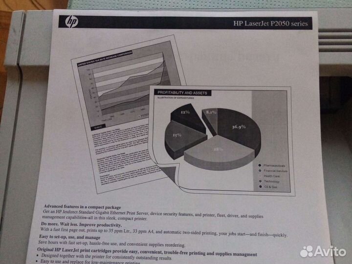 Нр 2055 сетевой принтер в отличном состоянии