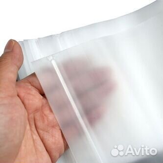 Пакеты зип с бегунком матовые/прозрачные