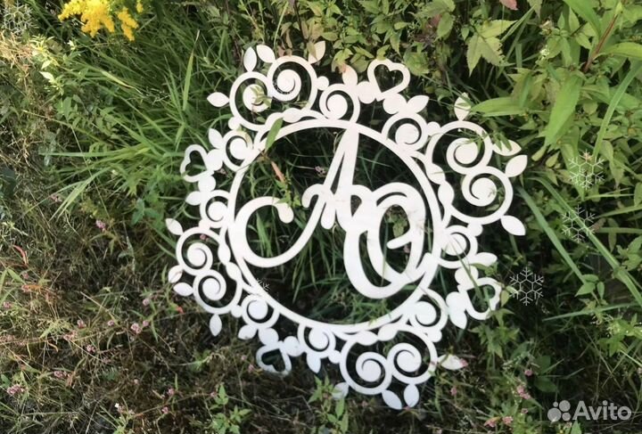 Монограмма на свадьбу (свадебный герб)