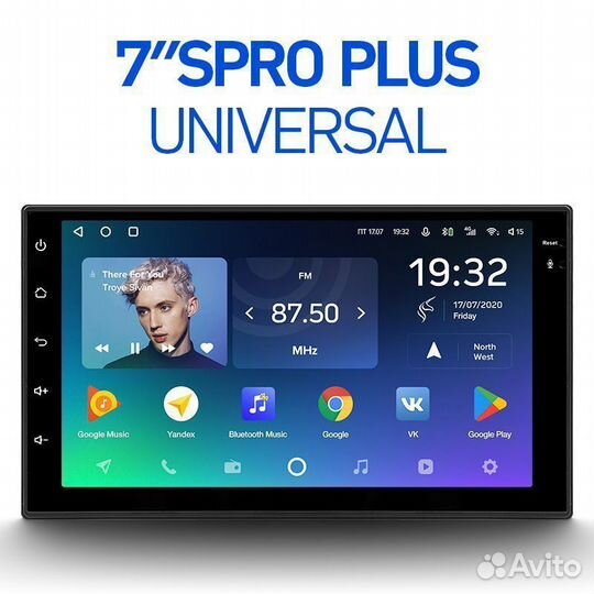 Магнитола 2din Teyes Spro+ 4+64 + камера Teyes AHD