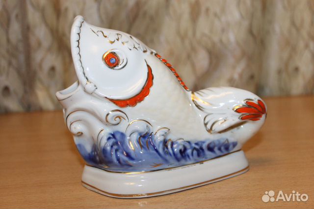 Статуэтка Рыба(салфетница,карандашница) СССР