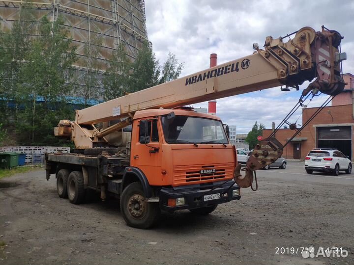 Аренда и услуги автокрана, 25 т, 31 м