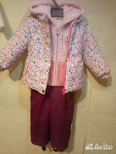 Зимний костюм для девочки 98