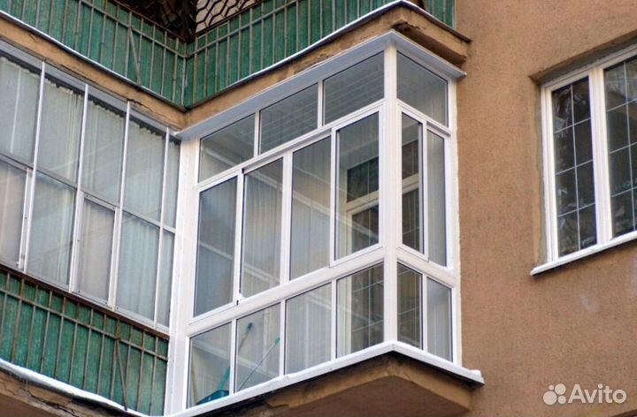Остекление балконов и лоджий под ключ P7269
