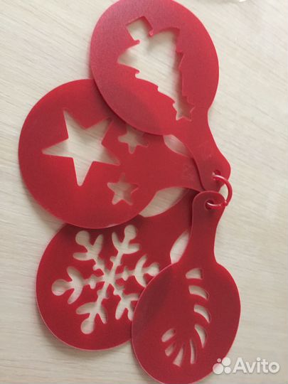 2 набора трафаретов для кофе и десертов