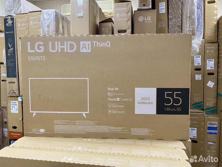 Новый 4K телевизор LG 55 (139см) SMART TV
